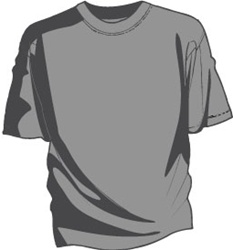 unprinted ash gray tee shirt | blank ash gray tee shirt