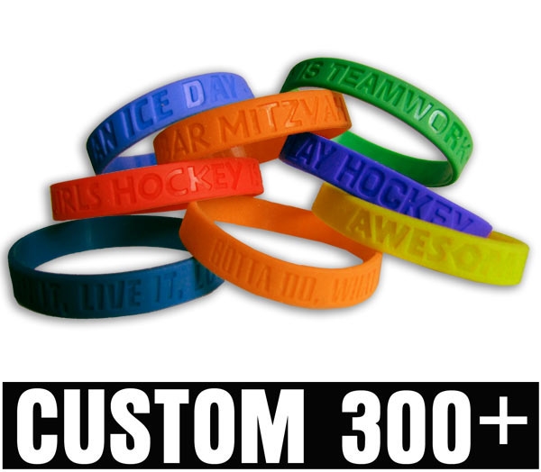 Custom Debossed Wristband 300 plus | Custom Wristbands