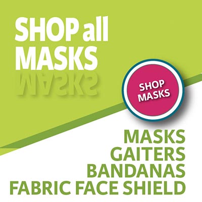 Custom gaiters, masks and bandanas are great fundraising items for schools.