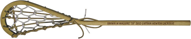 newton lacrosse personalized wooden lacrosse stick